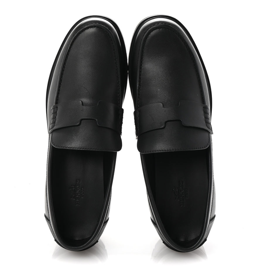 Hermes Calfskin Ivy Loafer 38 Black Image 2