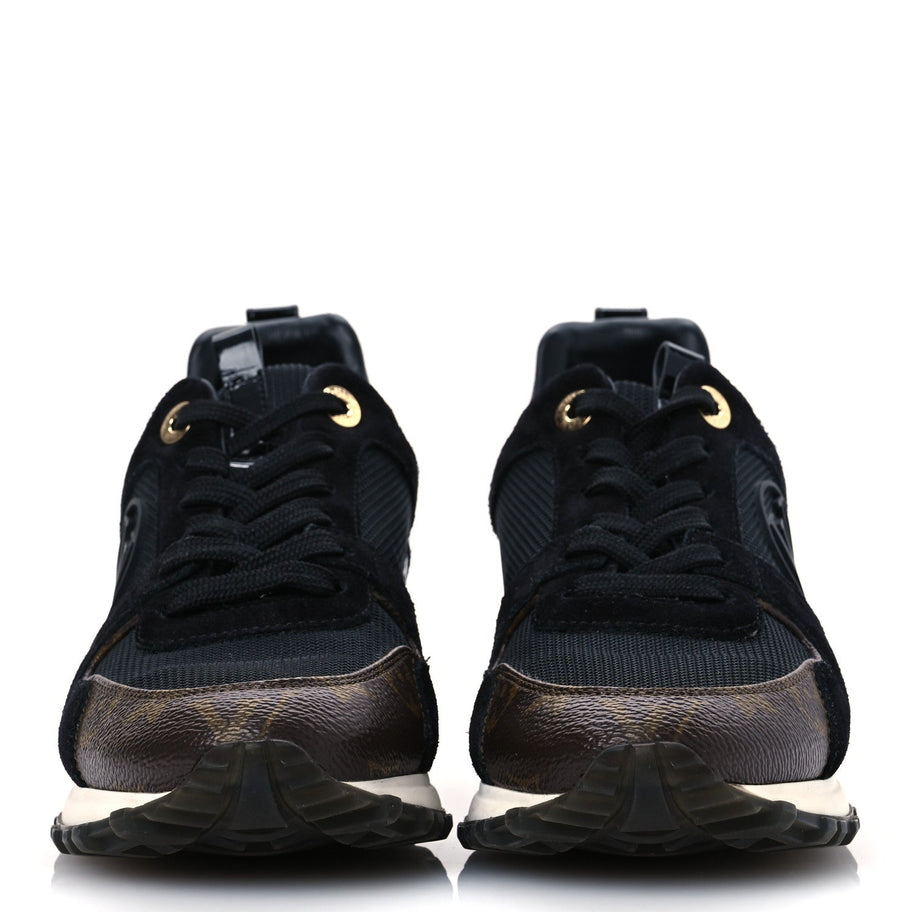 Louis Vuitton Suede Monogram Run Away Sneakers 36.5 Black Image 3