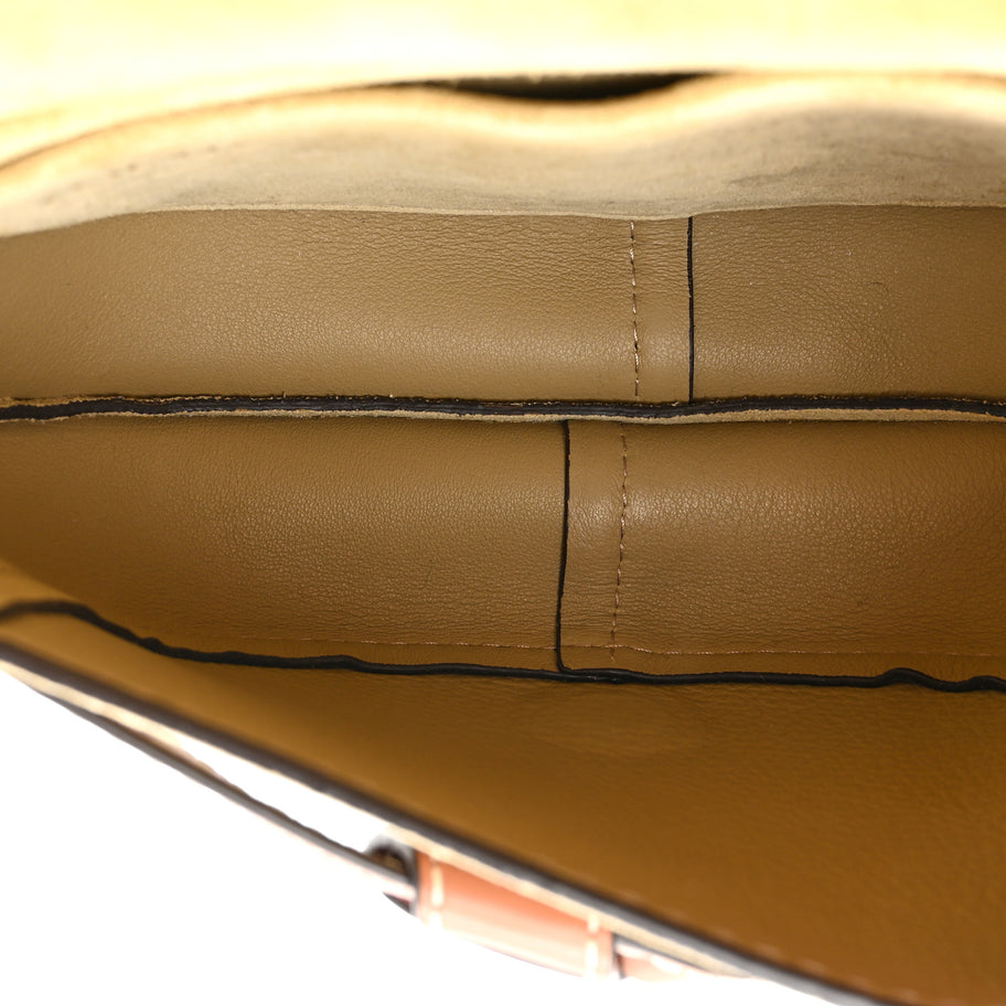 Loewe Calfskin Suede Gate Belt Bag Gold Tan Image 5