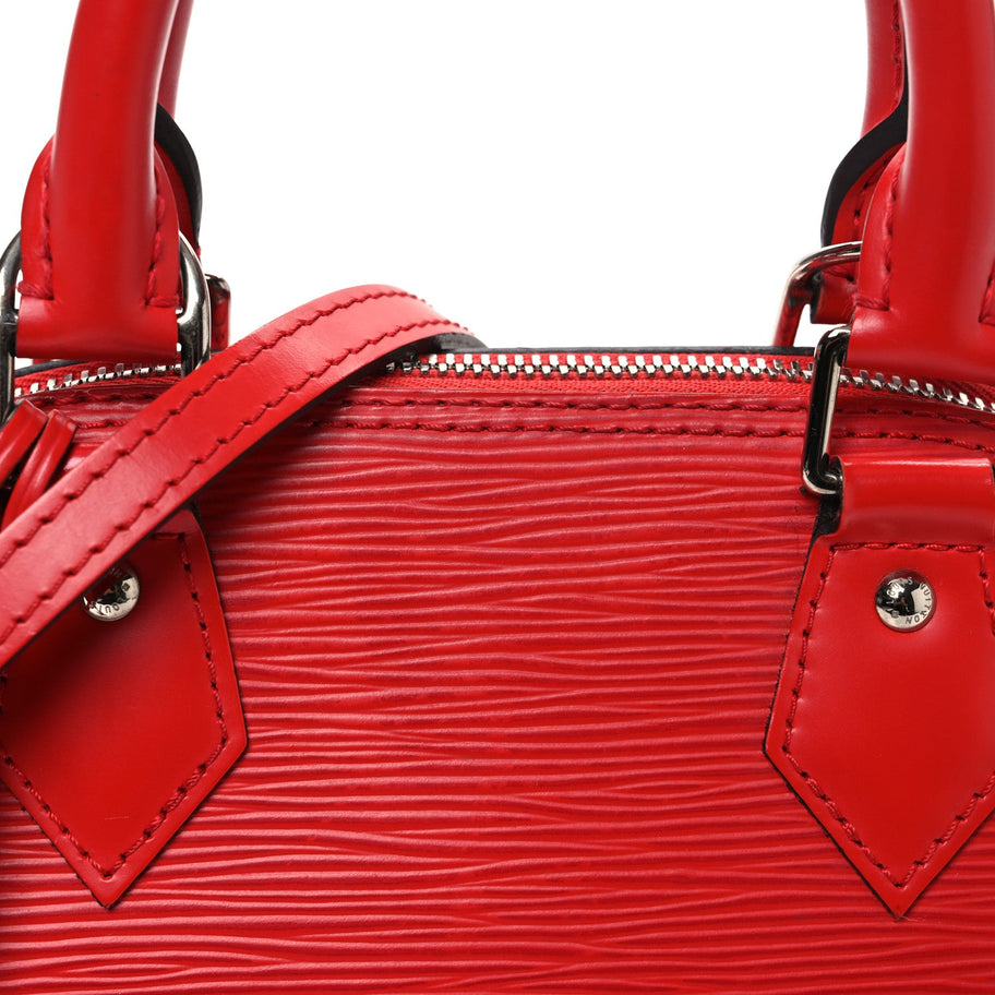 Louis Vuitton Epi Alma BB Carmine Image 7