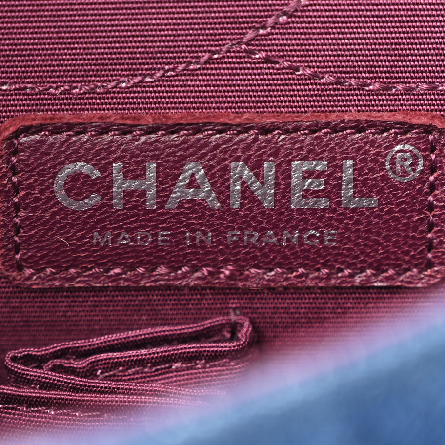 Chanel Denim Tweed 2.55 Reissue 225 Flap Blue Dark Pink Image 6