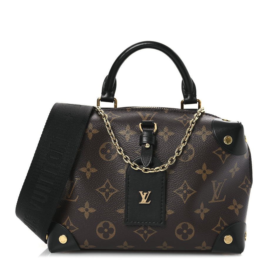 Louis Vuitton Monogram Petite Malle Souple Black Image 7