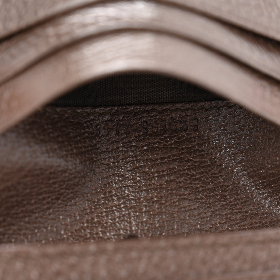 Gucci GG Supreme Monogram Web Ophidia Card Case Beige New Acero Image 7