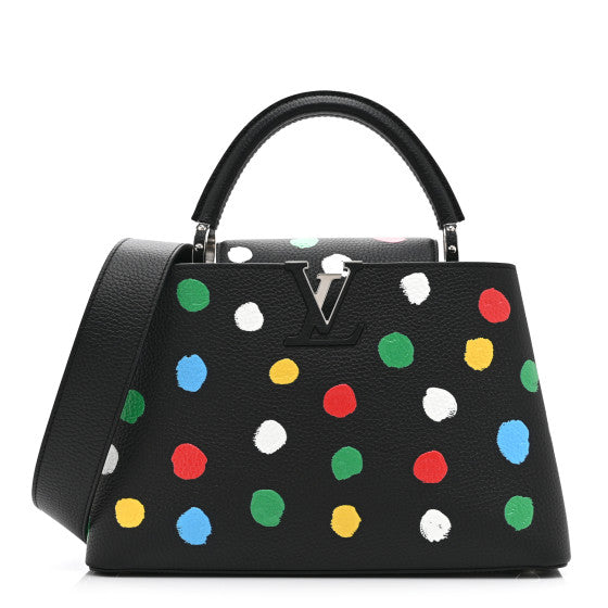 Louis Vuitton LV YK Taurillon Capucines MM Black Image 1