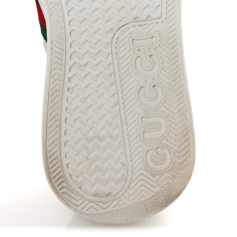 Gucci Calfskin Web Perforated Womens Platform 55mm Sneakers 36 White Bright Splash Image 7
