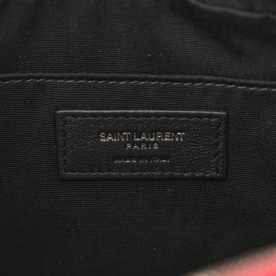 Saint Laurent Calfskin Matelasse Monogram Lou Camera Bag Red Image 6
