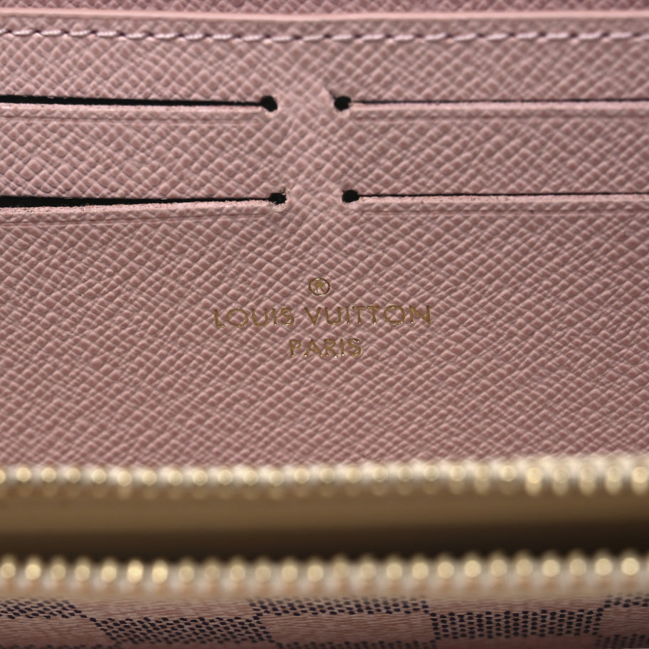 Louis Vuitton Damier Azur Clemence Wallet Rose Ballerine Image 6