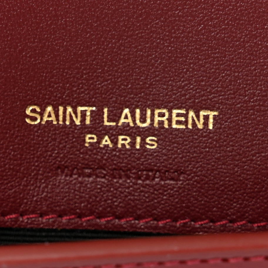 Saint Laurent Patent Monogram Phone Holder Crossbody Chataigne Image 6