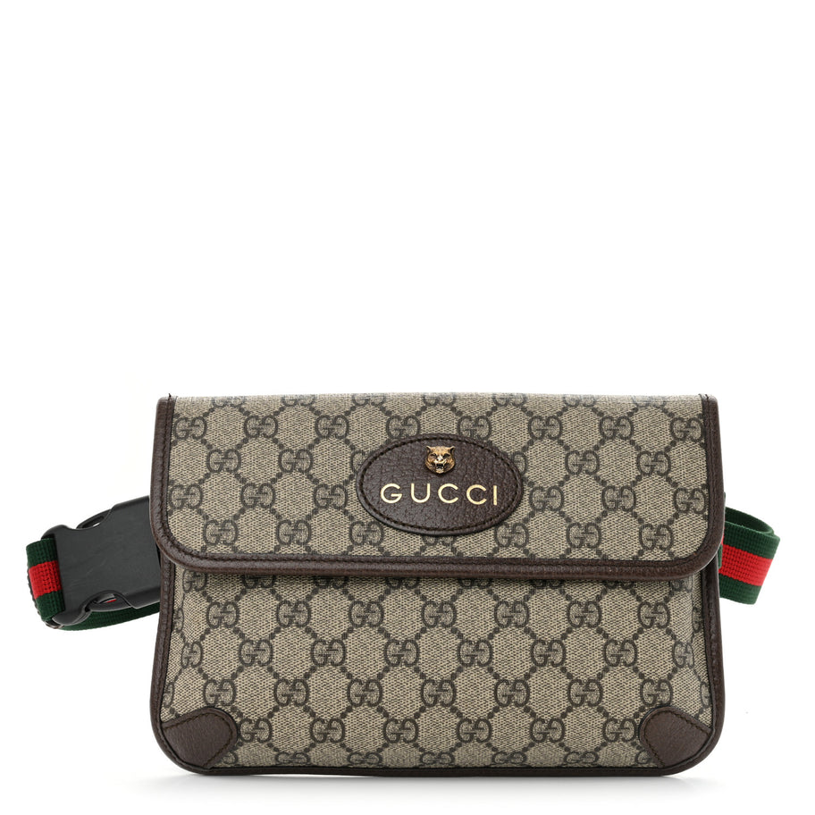 Gucci GG Supreme Monogram Neo Vintage Web Belt Bag Brown Image 1