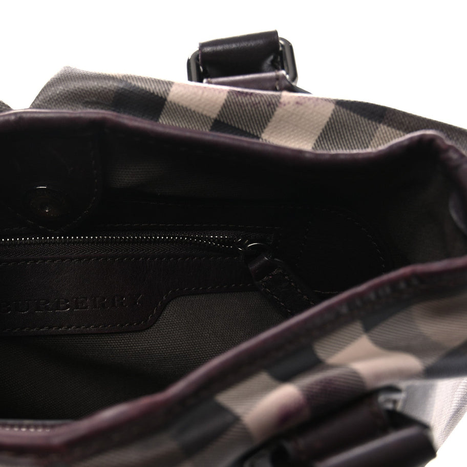 Burberry Smoked Check Small Northfield Tote Plum Image 6