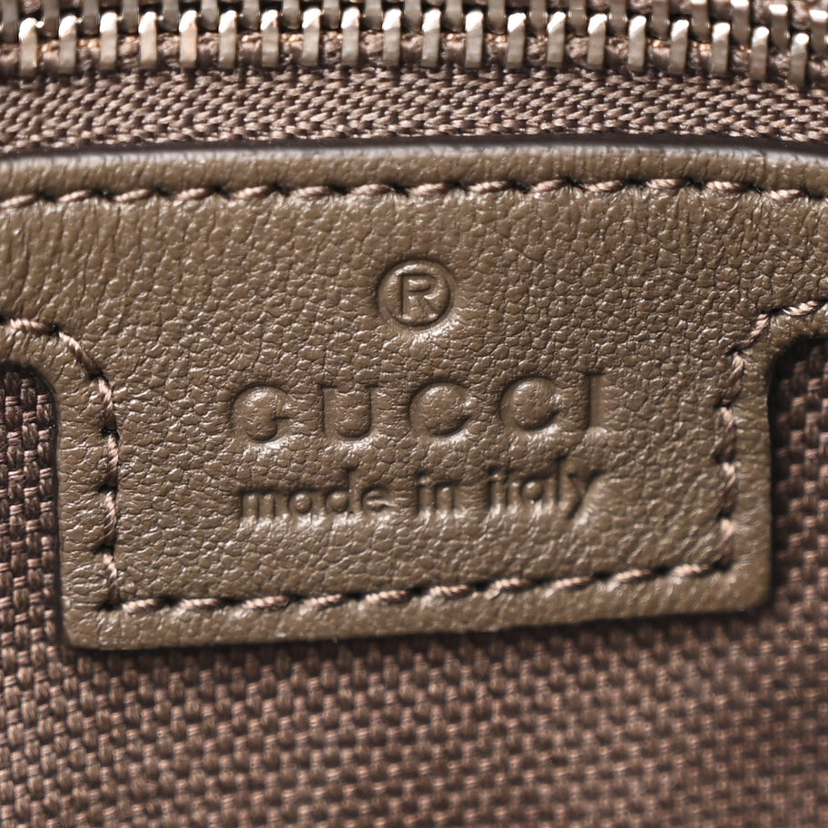 Gucci Sakai Be Green Calfskin Diagonal Stitched Small Blondie Tote Craclet Brown Image 6