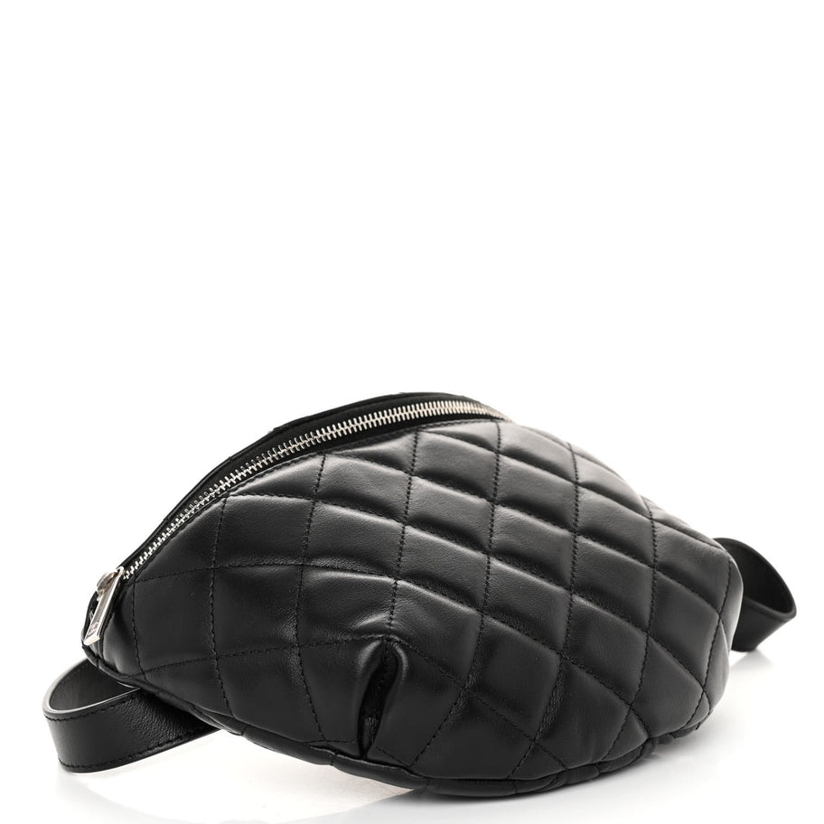Chanel Calfskin Quilted Waist Belt Bag Black Image 4