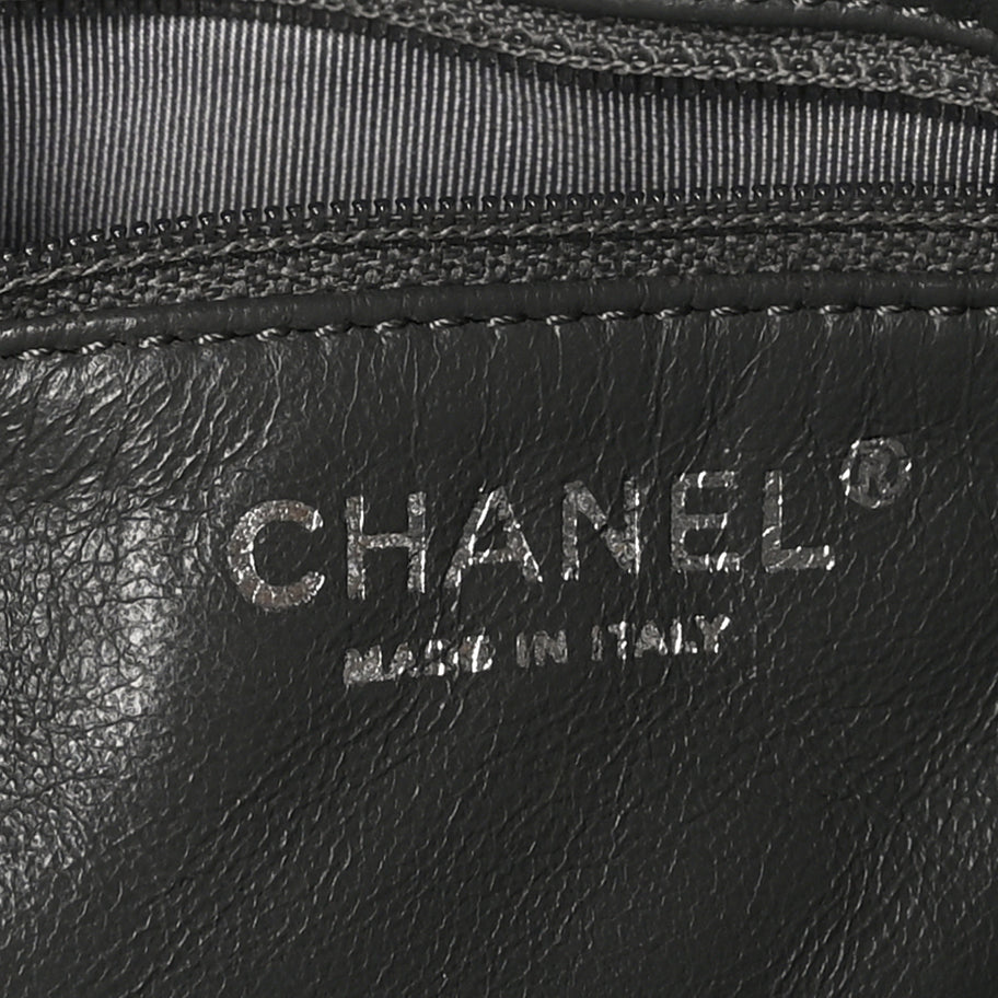 Chanel Aged Calfskin Quilted Large Reissue Camera Case Grey Image 6