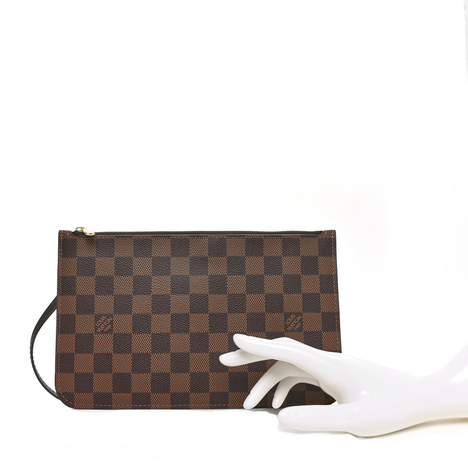 Louis Vuitton Damier Ebene Neverfull MM GM Pochette Image 2