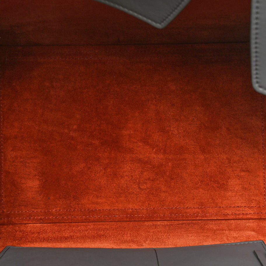 Celine Smooth Calfskin Small Tie Knot Tote Crystal Grey Image 5