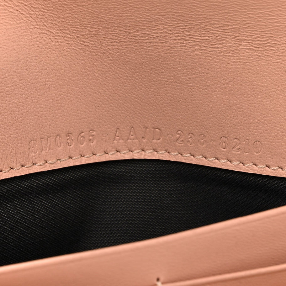 Fendi Nappa Matisse FF Embossed Continental Wallet On Chain Baby Pink Image 7