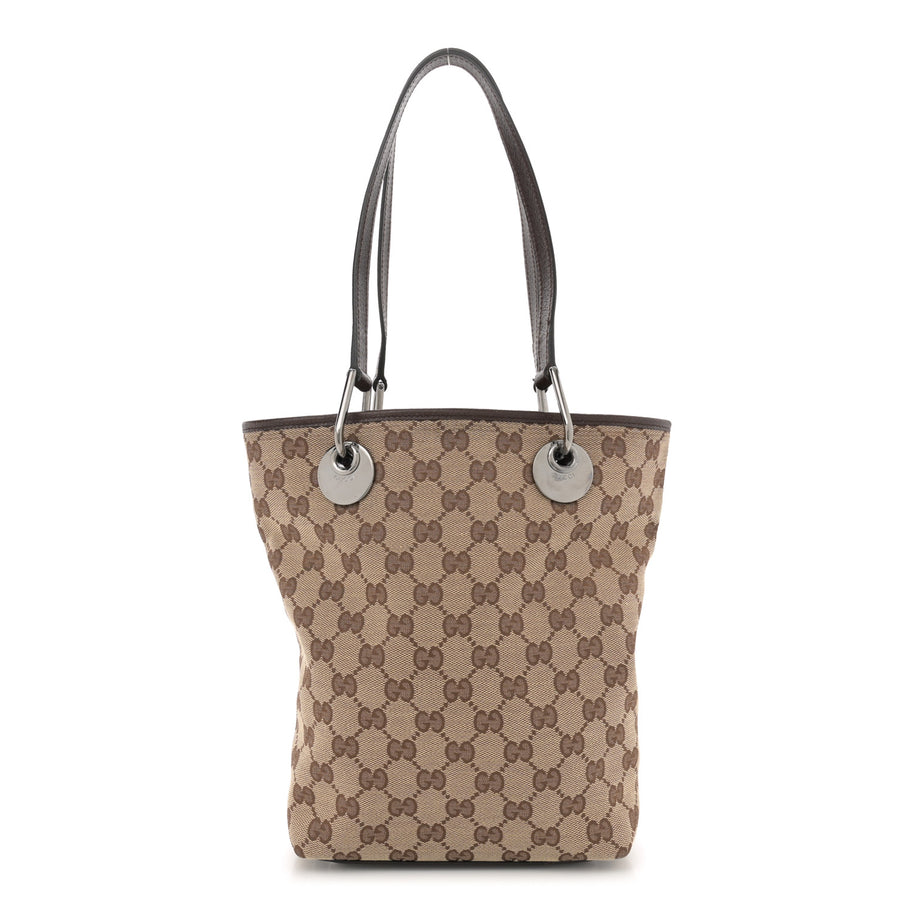 Gucci Monogram Small Eclipse Tote Brown Image 1