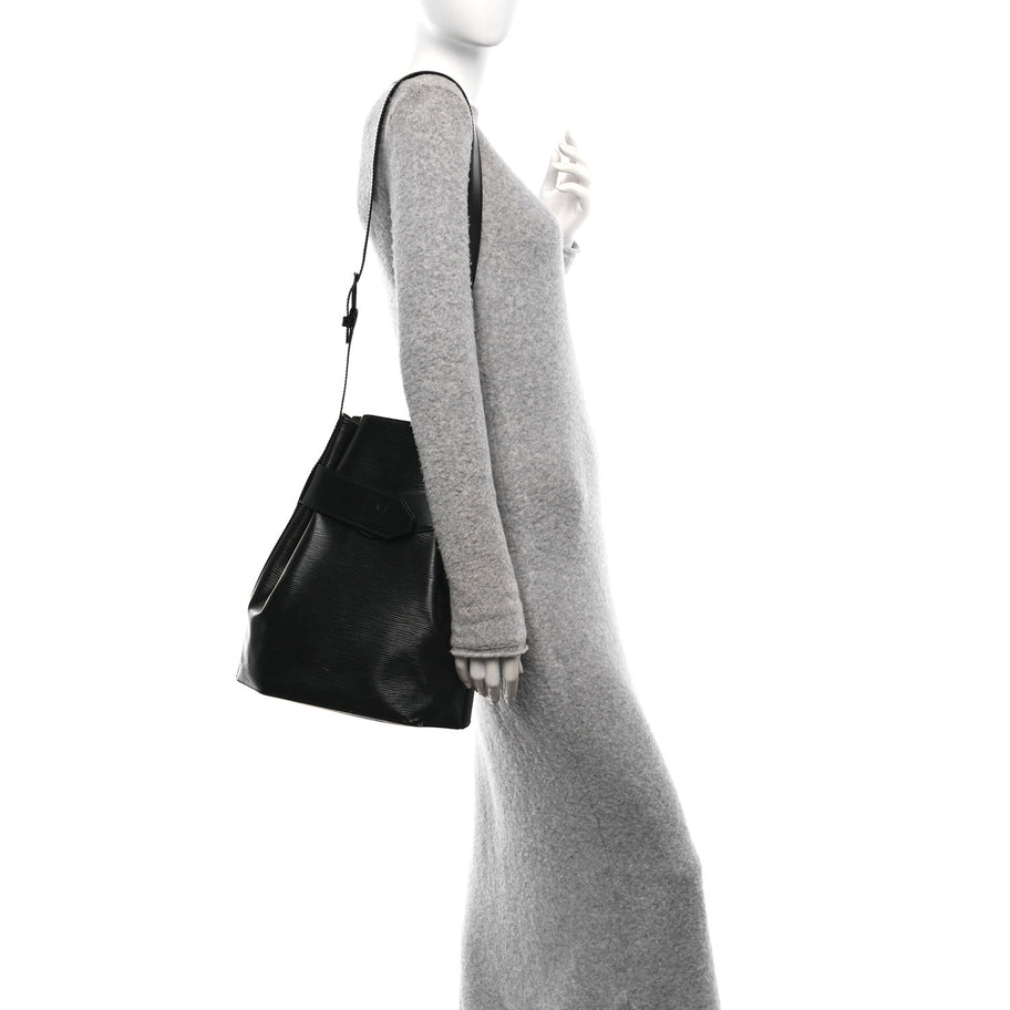 Louis Vuitton Epi Sac D'epaule Black Image 2