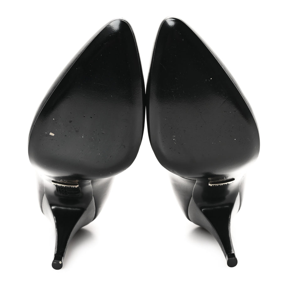 Gucci Malaga Kid Crystal Pumps 37 Black Image 6