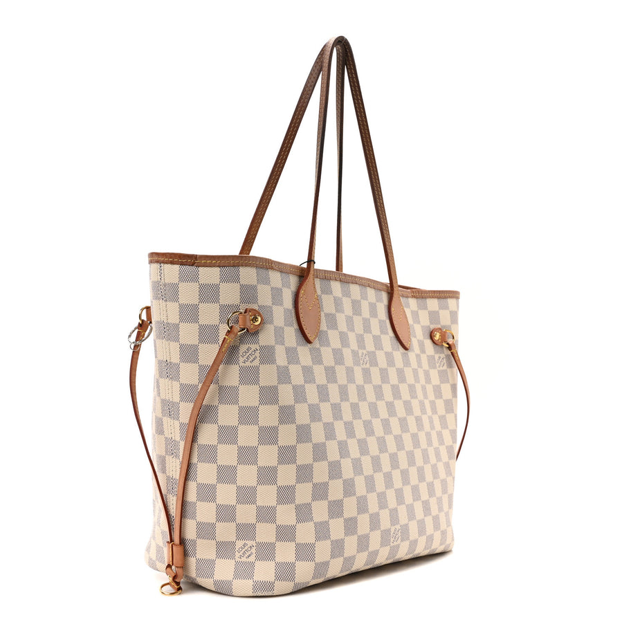 Louis Vuitton Damier Azur Neo Neverfull MM Rose Ballerine Image 4