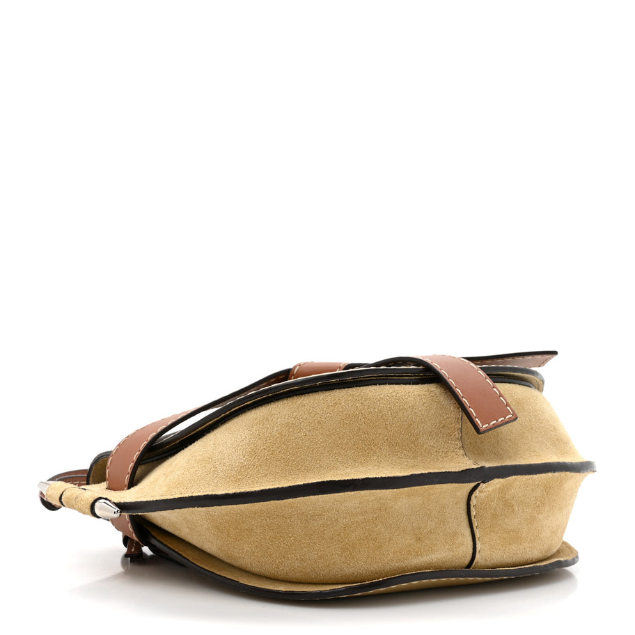Loewe Calfskin Suede Gate Belt Bag Gold Tan Image 4