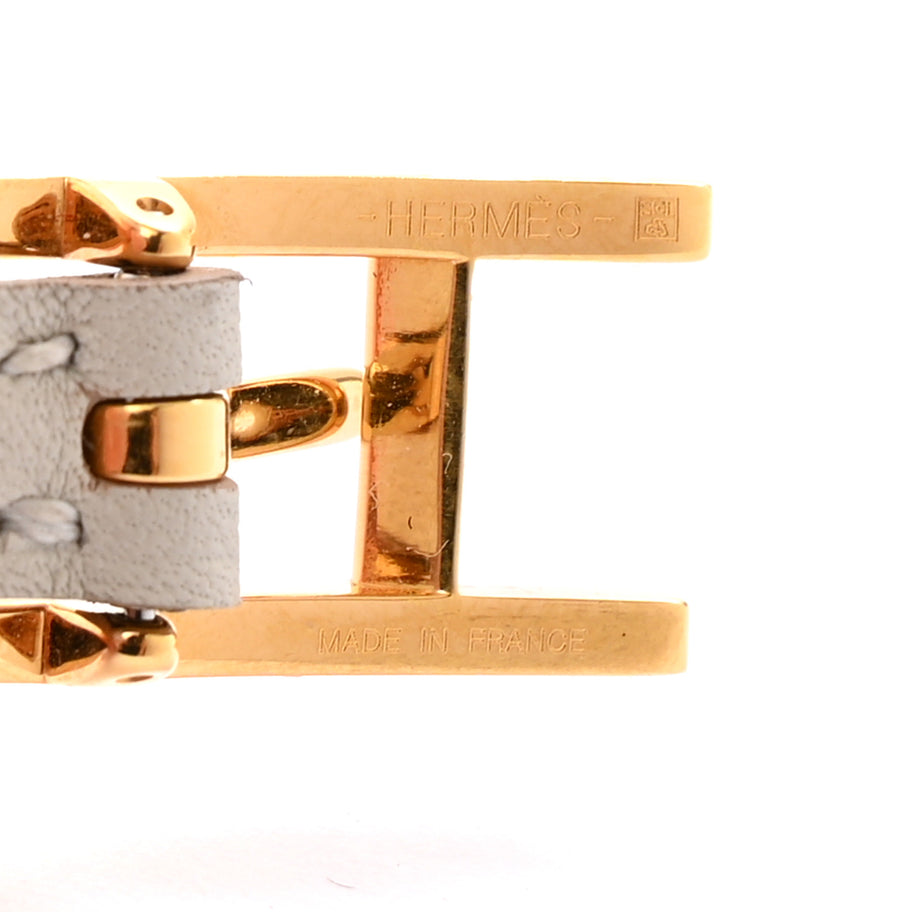 Hermes Swift Behapi Double Tour Bracelet T2 Rose Sakura Gris Perle Image 4