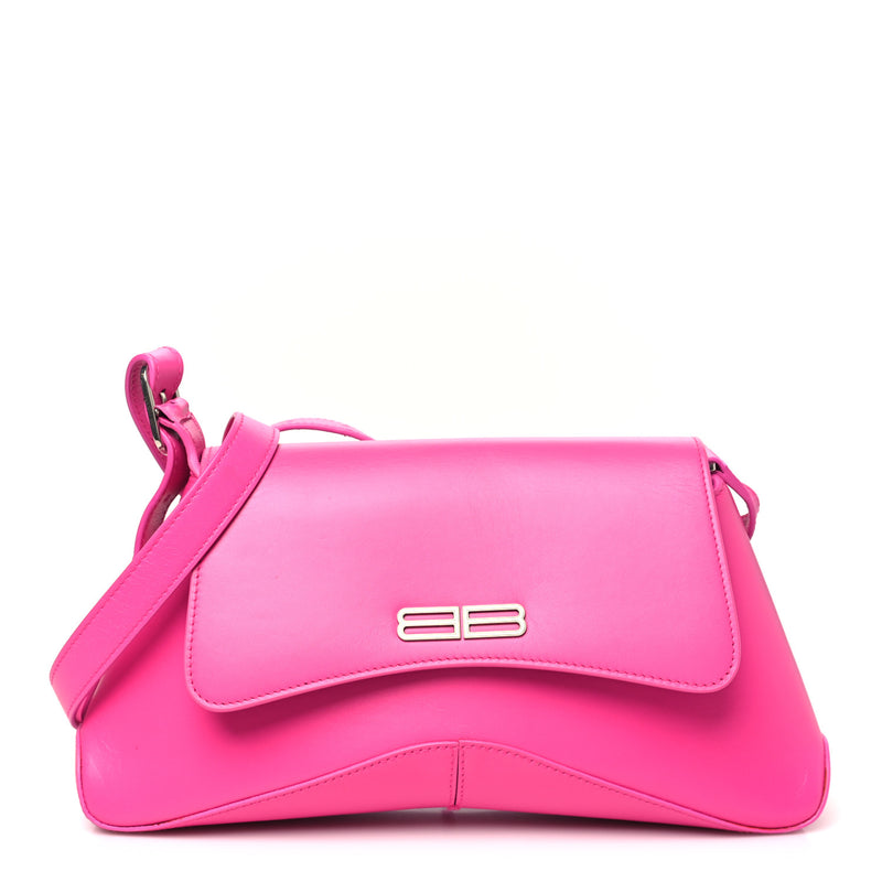  Balenciaga Box Calfskin Medium XX Flap Bag Lipstick Pink