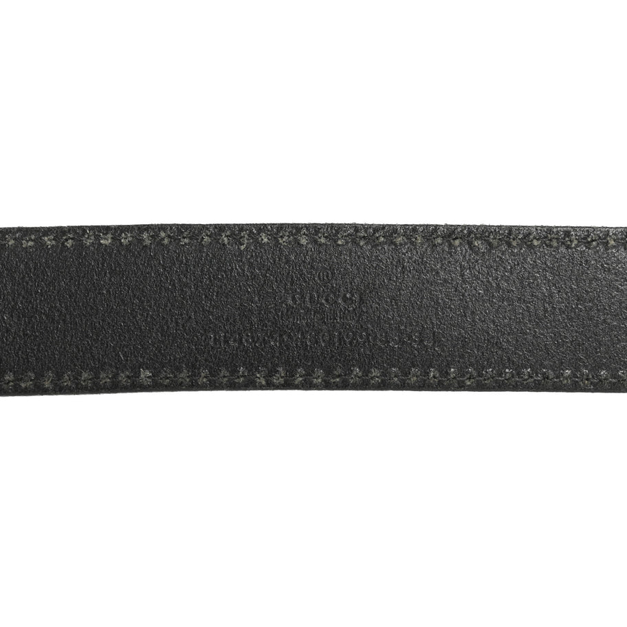 Gucci Calfskin InterLocking G Belt 85 34 Black Image 5