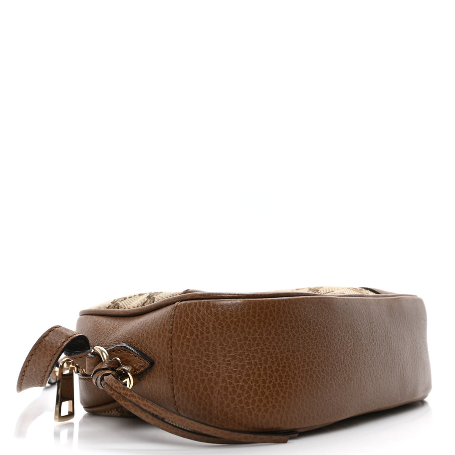 Gucci Monogram Mini Bree Messenger Bag Beige Tabacco Image 4