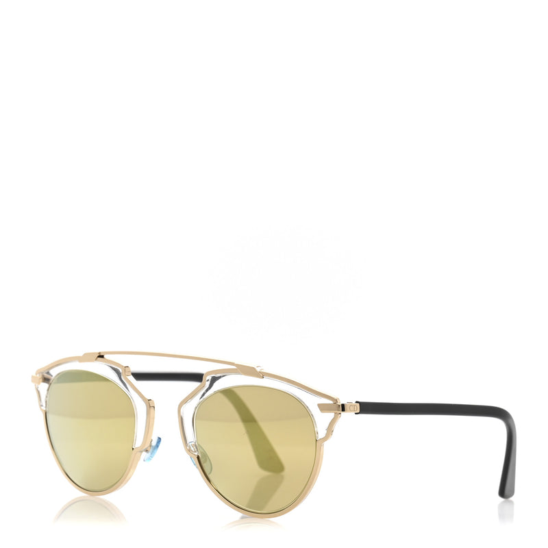  Christian Dior So Real Sunglasses Gold