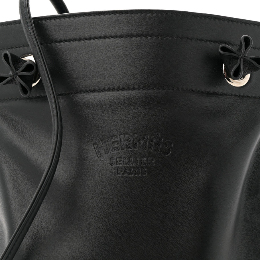 Hermes Milo Lambskin Swift Mini Aline Black Image 7