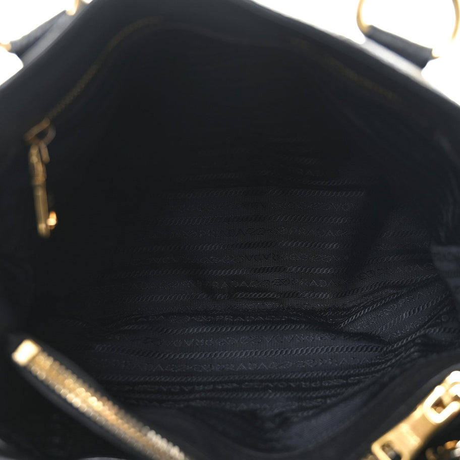 Prada Vitello Daino Tote Black Image 5