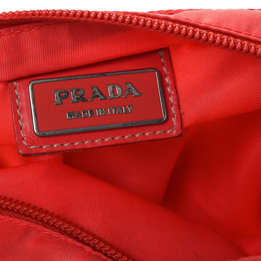 Prada Nylon Vela Flat Messenger Bag Corallo Image 6