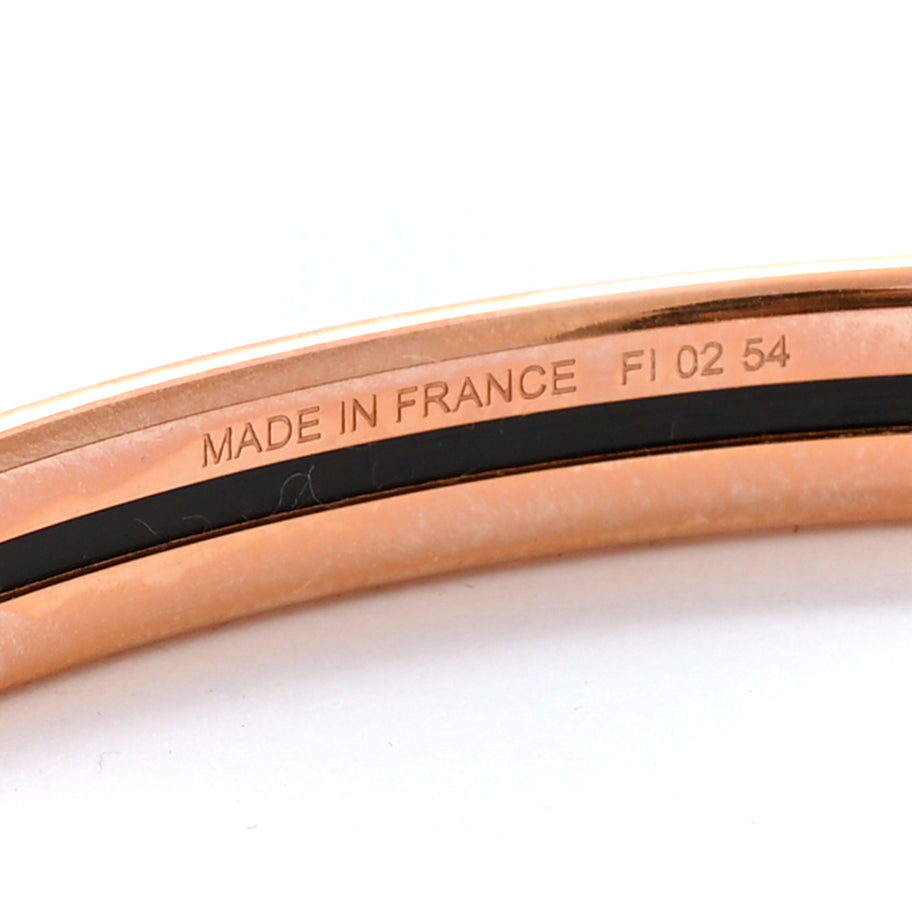Hermes Enamel Extra Narrow Uni Bracelet 65 Rose Candeur Image 5