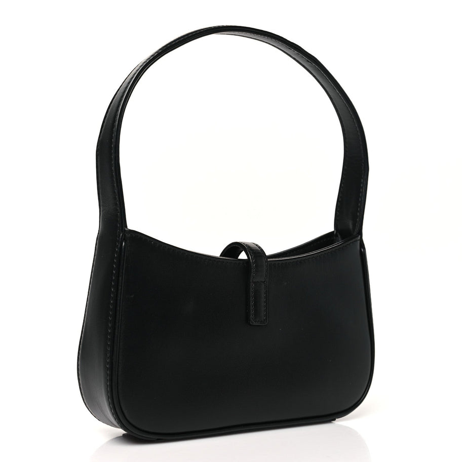 Saint Laurent Smooth Calfskin Le 5 A 7 Mini Hobo Black Image 3