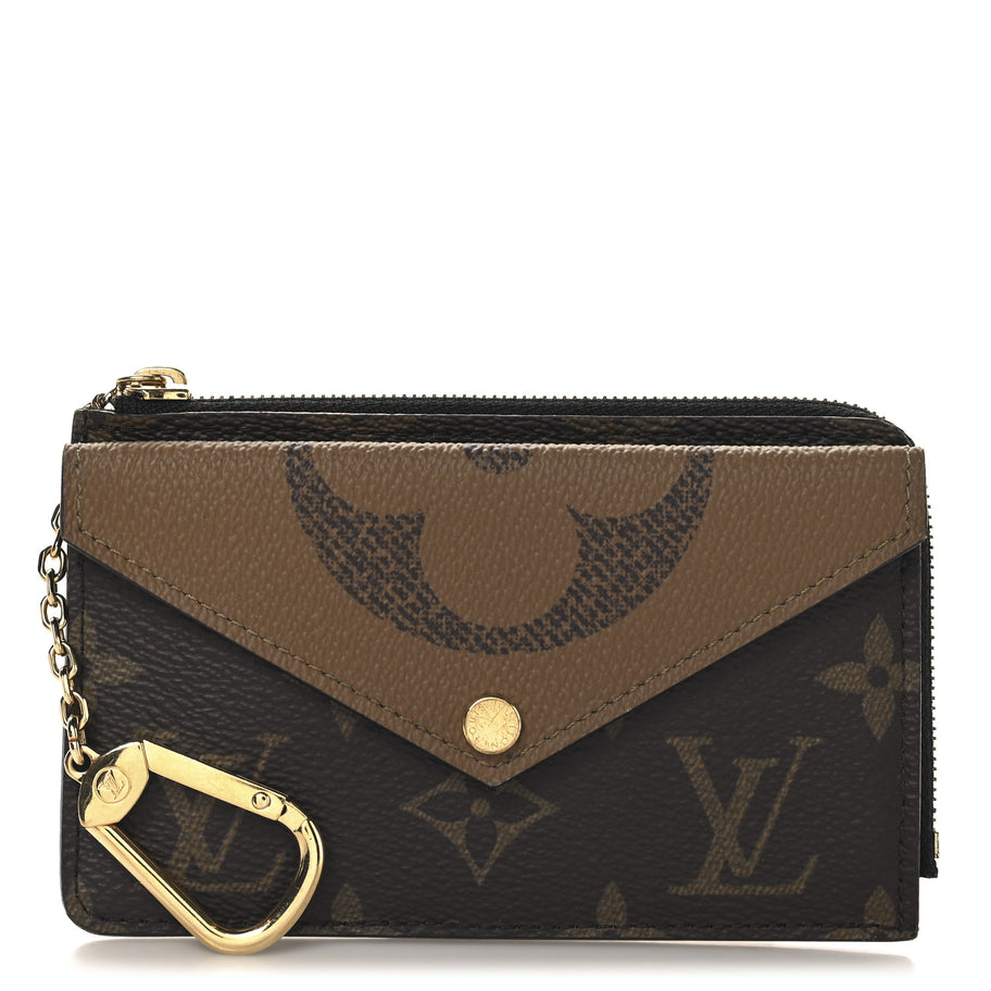 Louis Vuitton Reverse Monogram Recto Verso Card Holder Brown Image 1