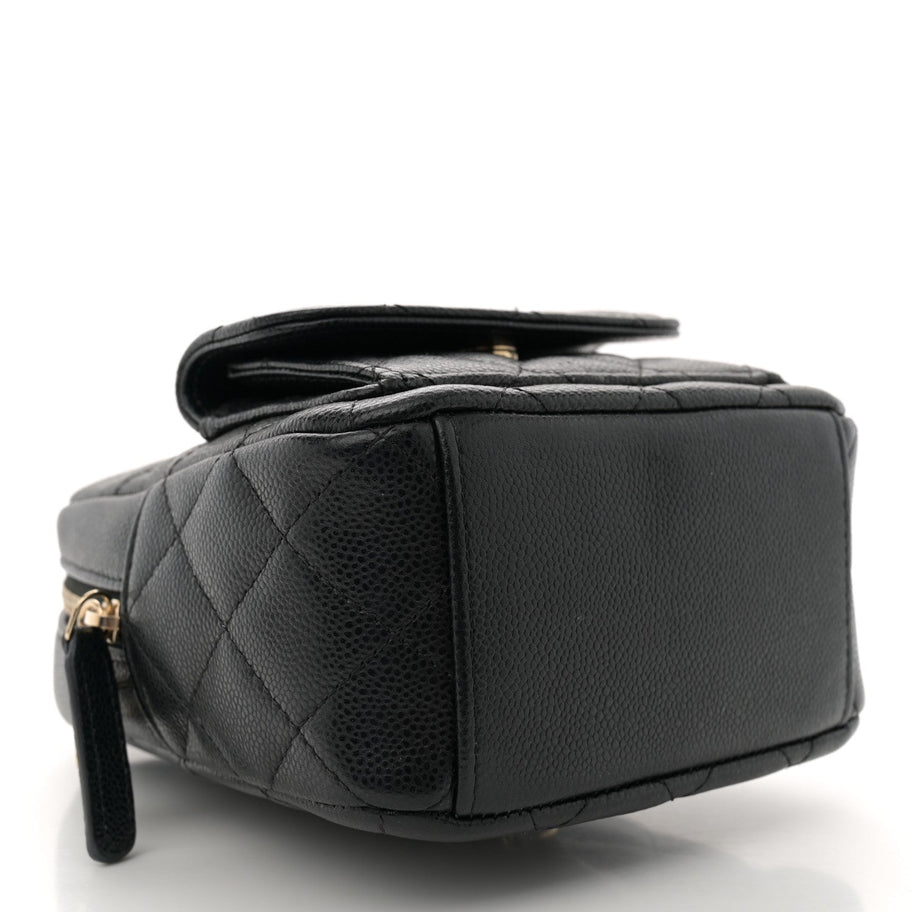 Chanel Caviar Quilted CC Mini Classic Backpack Black Image 4