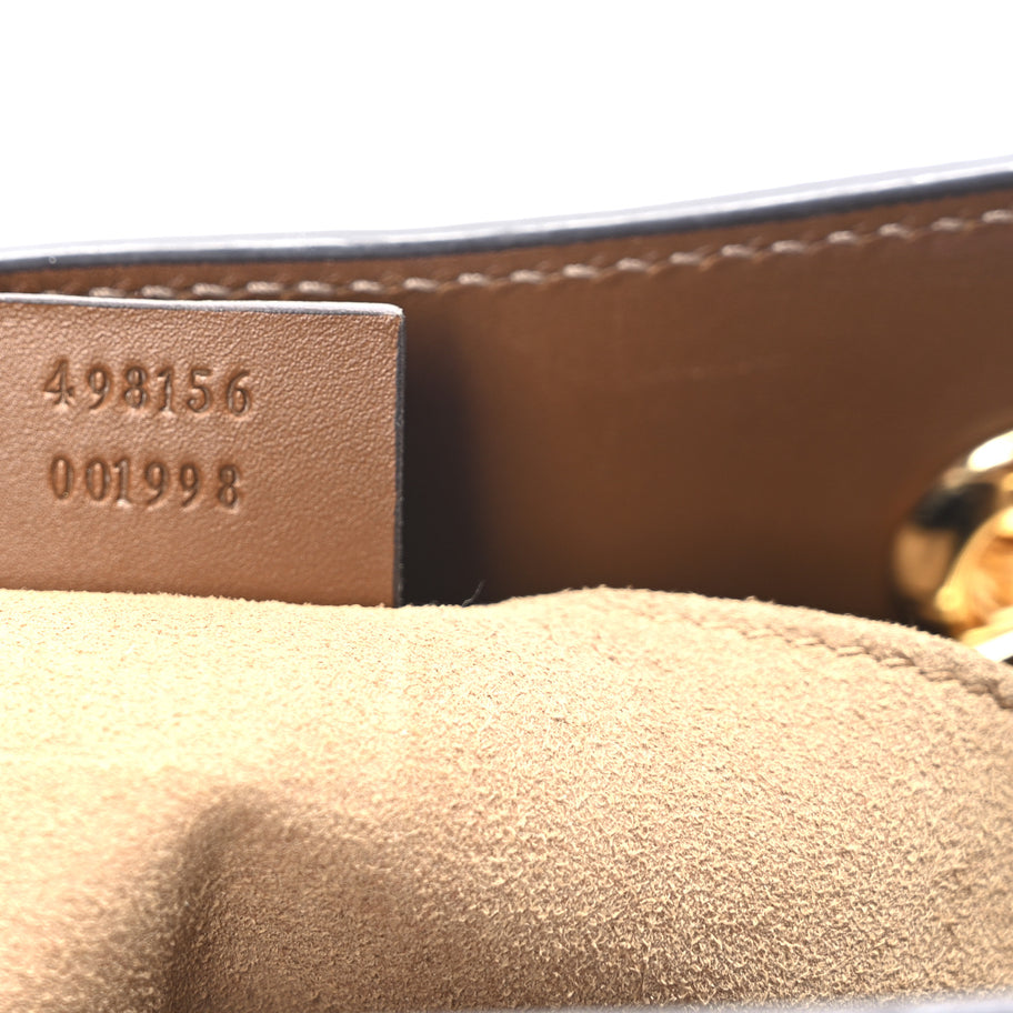 Gucci GG Supreme Monogram Calfskin Small Padlock Tote Beige Ebony Tuscany Image 7