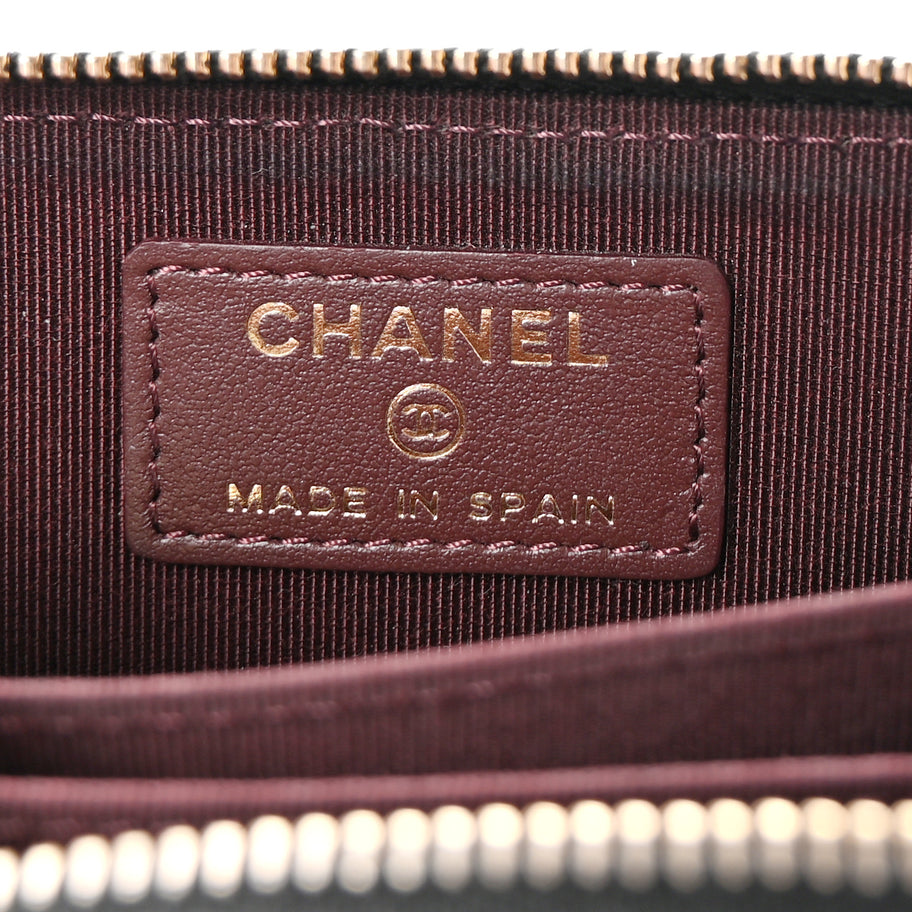 Chanel Caviar Quilted Zip Coin Purse Black Image 6