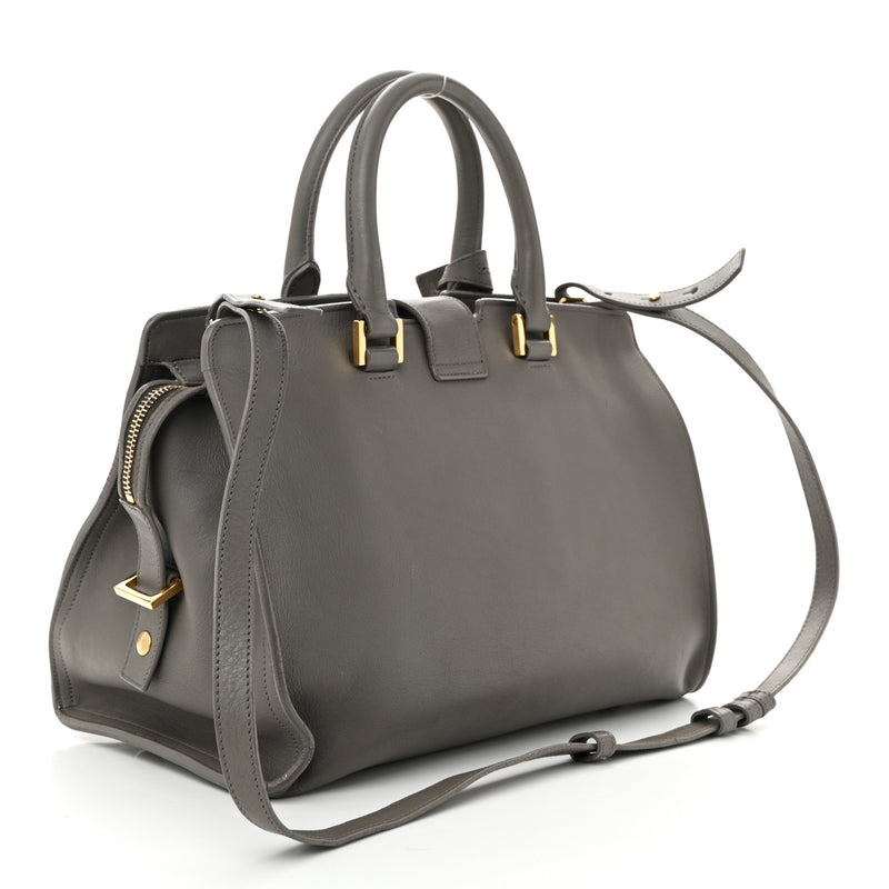  Saint Laurent Calfskin Small Classic Y Cabas Grey