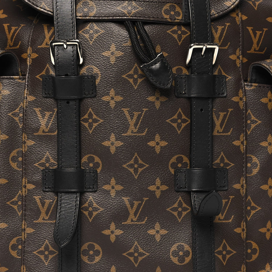 Louis Vuitton Monogram Macassar Christopher MM Backpack Image 7
