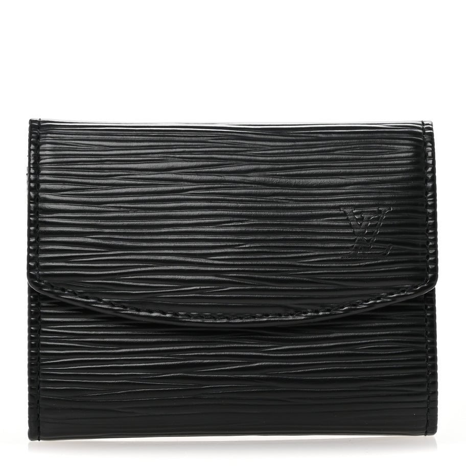 Louis Vuitton Epi Porte-Monnaie Simple Coin Purse Black Image 1