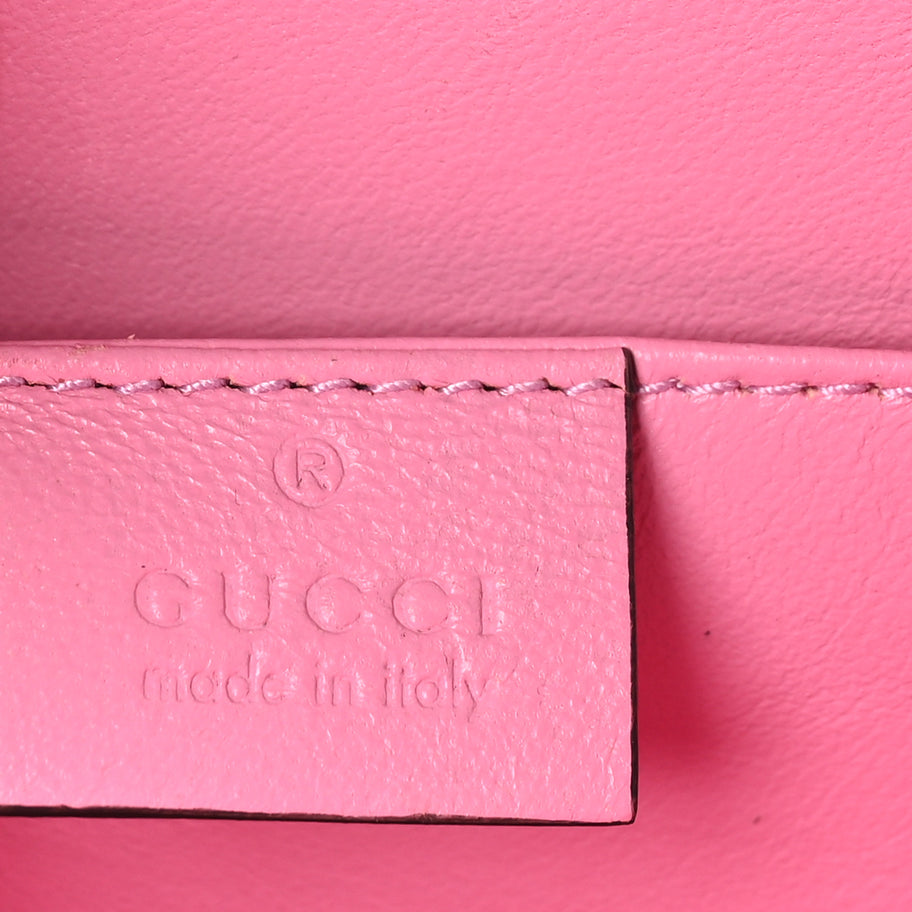 Gucci Plexiglass Mini Sylvie 1969 Top Handle Bag Pink Image 6
