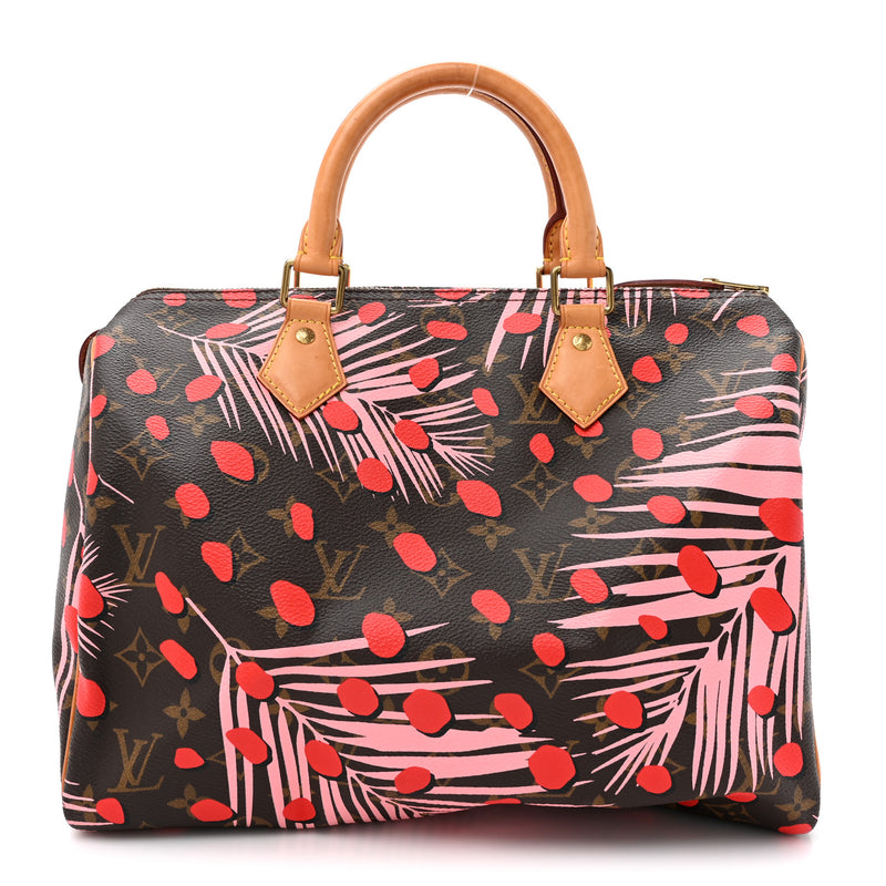  Louis Vuitton Monogram Jungle Dots Speedy 30 Sugar Pink Poppy