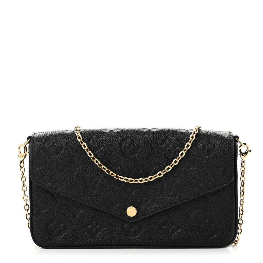 Louis Vuitton Empreinte Pochette Felicie Chain Wallet Black Image 1