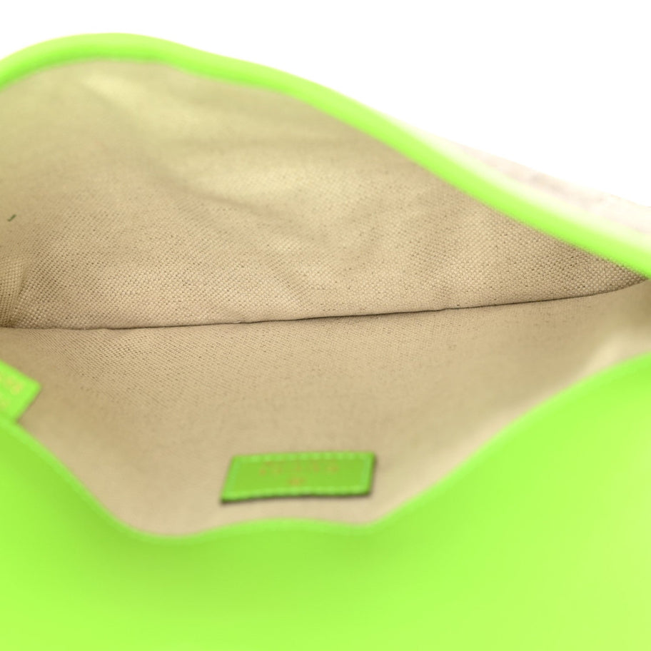 Gucci GG Supreme Monogram Web Small Ophidia Belt Bag Beige Ebony Electric Green Image 5