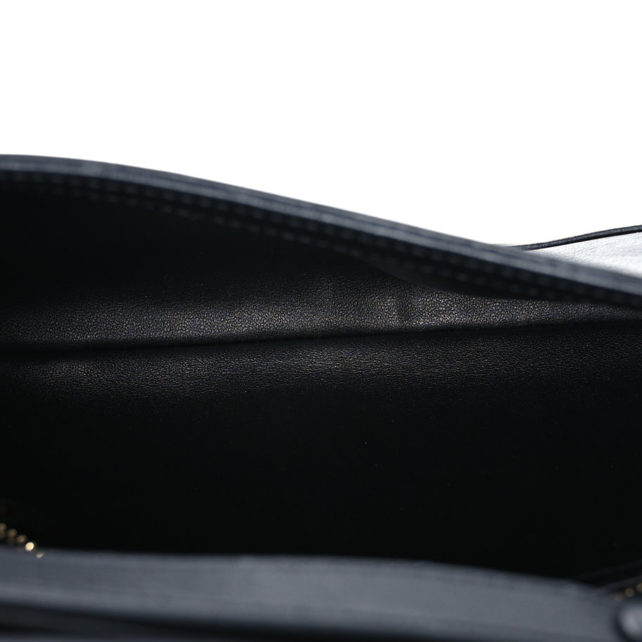 Gucci Roxy Calfskin Blondie Chain Shoulder Flap Bag Black Image 5