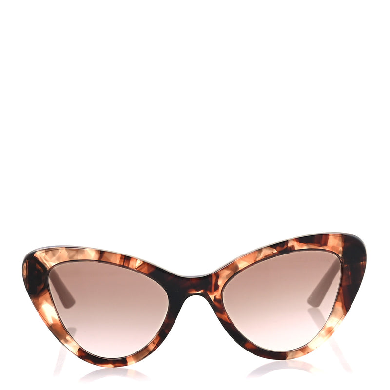  Prada Acetate Cat Eye Sunglasses SPR 13Y Tortoise Beige