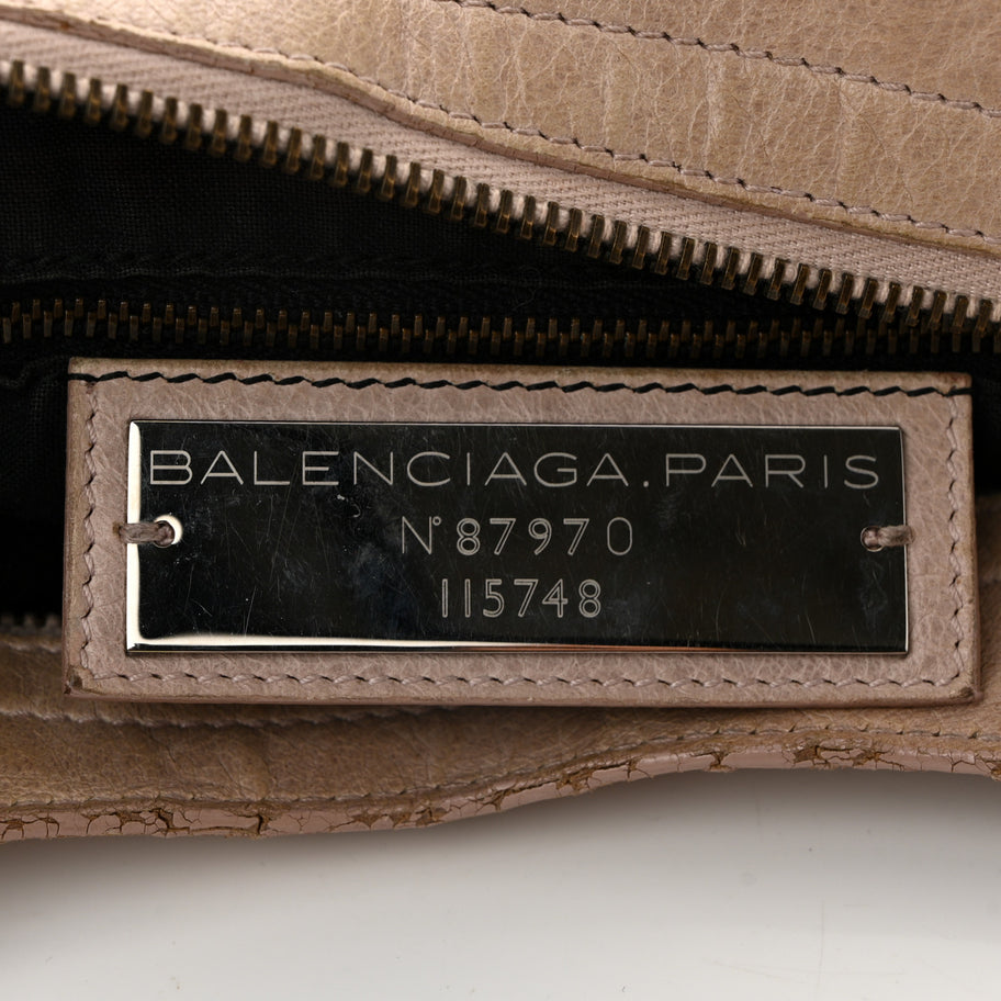 Balenciaga Agneau Classic Hardware City Bois de Rose Image 7