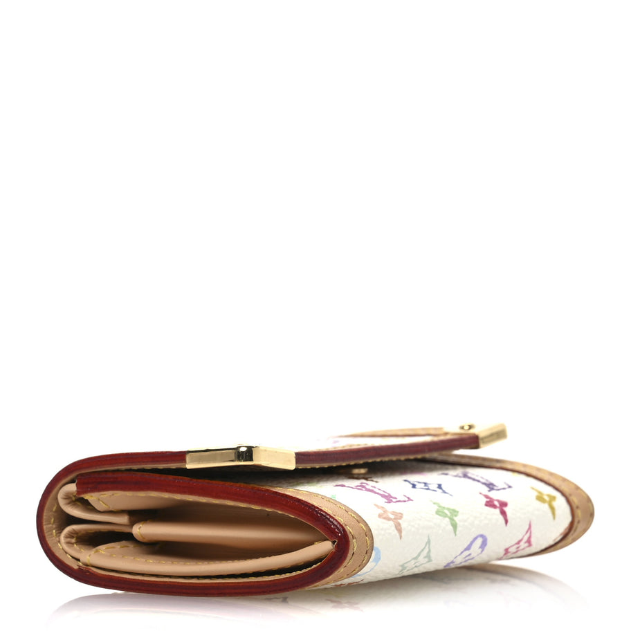 Louis Vuitton Monogram Porte-Monnaie Plat Coin Purse White Image 4